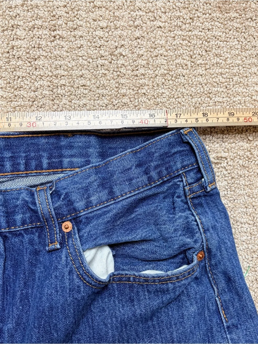 Levi's 501 Men's W38 L30 Original Fit Jeans Button Fly Blue‎ Denim Pack